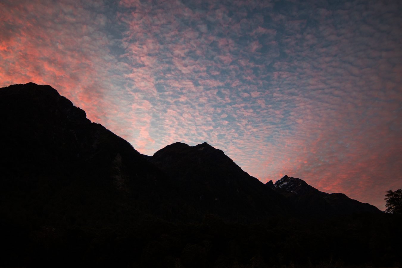 Fiordland Mountain Sunset